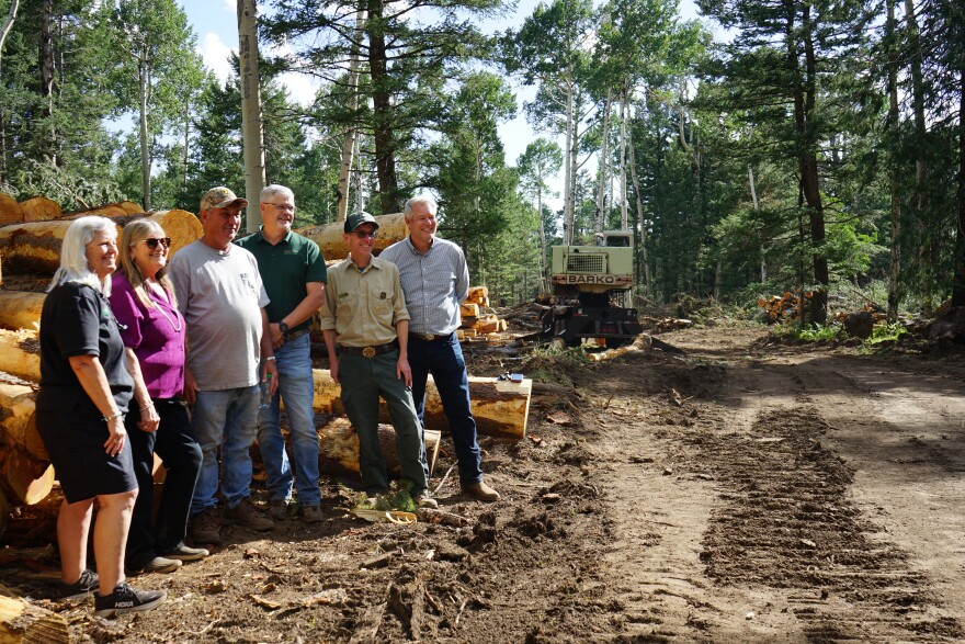 From left to right, Coconino County Flood Control District Administrator Lucinda Andreani, District 1 Supervisor