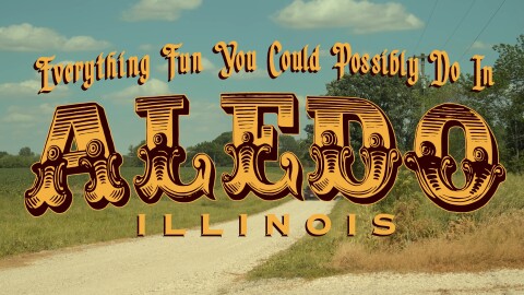 Logo for the feature film, "Everything Fun You Could Possibly Do in Aledo, Illinois"