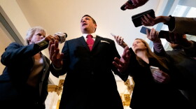 Andrew Bailey, newly appointed Missouri Attorney General, speaks to the media on Tuesday, Jan. 3, 2023, after being sworn in as the state’s 44th attorney general at the Missouri Supreme Court in Jefferson City.