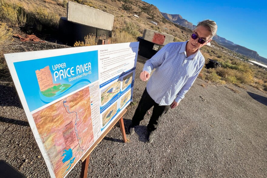Big water projects come with steep price tags, which means rural communities often have to depend on outside funding. Price Mayor Michael Kourianos, shown here Oct. 1, 2025, says the federal money that would make the city’s new reservoir possible is now at risk.