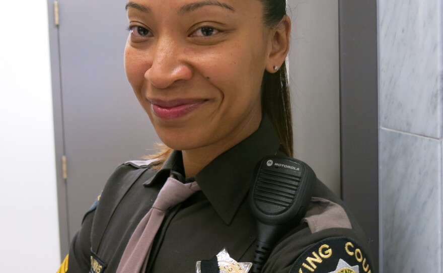 Sgt. Loi Dawkins' friend called to tell her about Gutierrez' death.