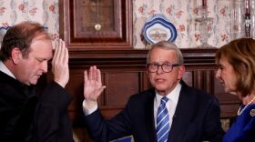Mike DeWine being sworn in for 2nd term