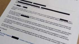 An email that was included in the U.S. Department of Justice release of the Jeffrey Epstein files is photographed Monday, Dec. 22, 2025. (Jon Elswick/AP)