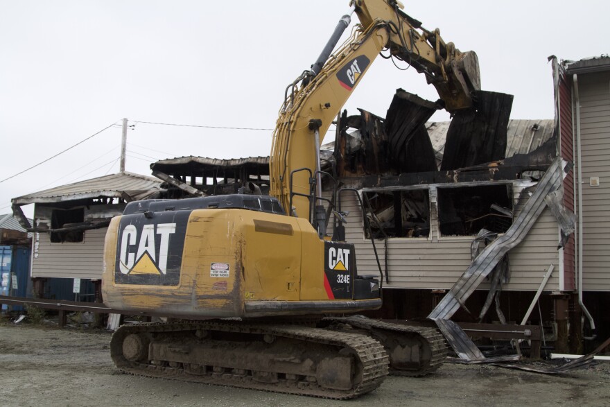 The burned units at AVCP Regional Housing Authority Low Rent Units