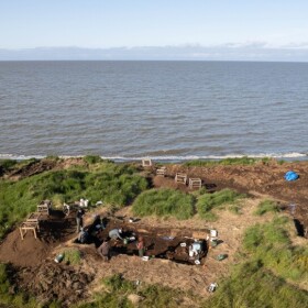 In 2024 the Nunalleq site was several meters from the Bering Sea coast.