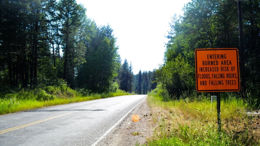 The Spokane Reservation in eastern Washington was hit by a wildfire last year. (Eilis O'Neill for WHYY)