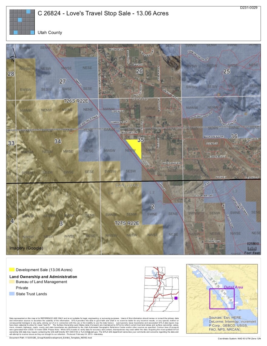 Map of development area.