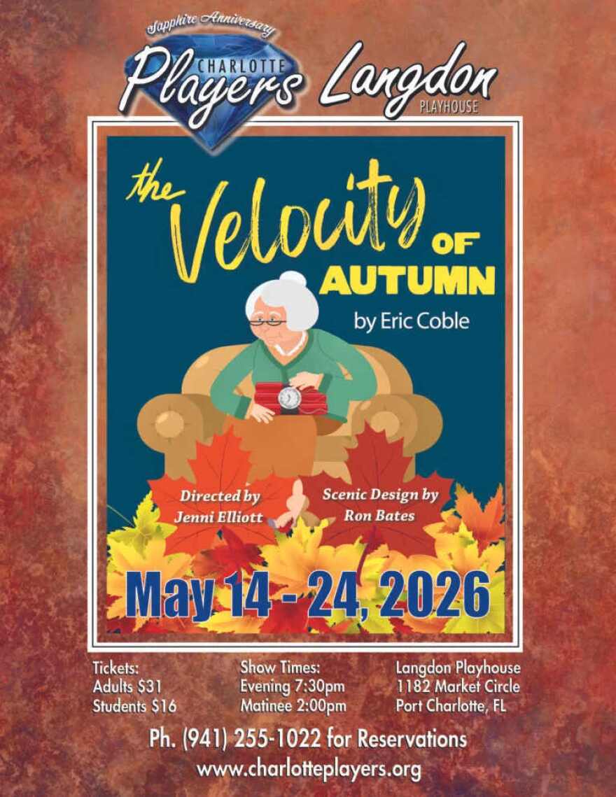 Charlotte Players Poster for 'Velocity of Autumn'