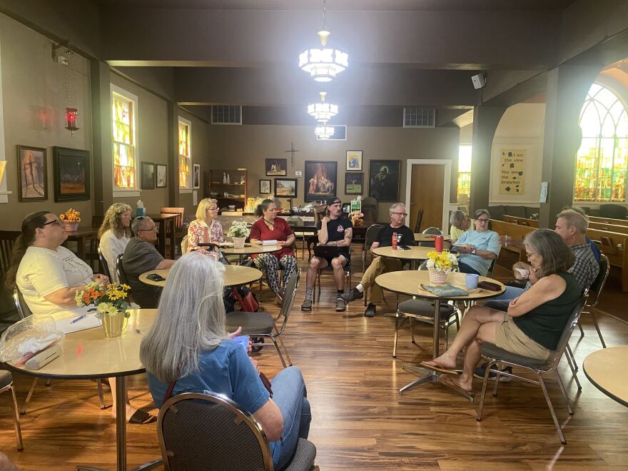 Members of the North Central Columbia Neighborhood Association met on Saturday at the Wilkes Boulevard United Methodist Church to discuss solutions to various issues faced by the homeless community.