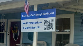 Residents in an Anderson neighborhood are protesting a potential crematory moving next door.