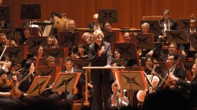 Conductor Marin Alsop, at a performance with the Baltimore Symphony Orchestra in 2006, just before she became the BSO's music director. She's leaving the organization after 14 years.