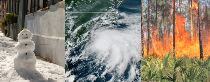 South Carolina 2025 weather rewind