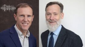 Incumbent Jim Woodward (left) and his predecessor Scott Herndon, both of Sagle, are competing for a fourth time in Idaho's Republican primary to represent Boundary and Bonner Counties in the state Senate. Woodward has described himself as a "middle of the road Republican," while Herndon calls himself a "constitutional conservative."