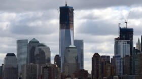 Rising above the Manhattan skyline: 1 World Trade Center.