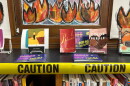 FILE - A Banned Books Week display stands at the Mott Haven branch of the New York Public Library in the Bronx borough of New York City, Oct. 7, 2023.