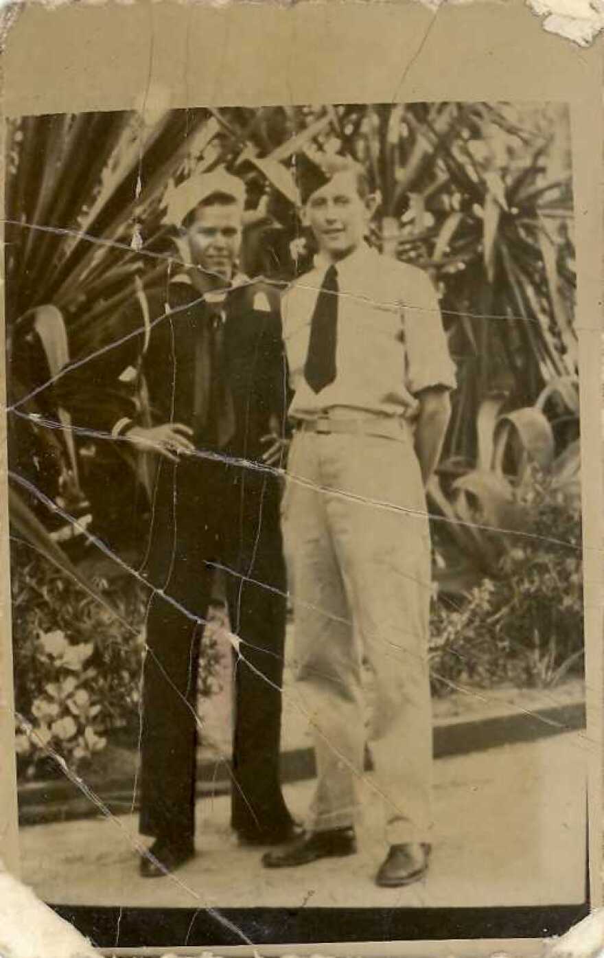 Ellwood S. Wilson (left) with Keith Gray