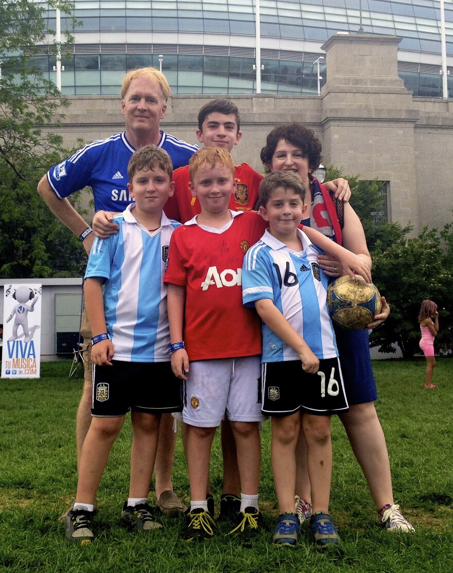 The Green family (clockwise from top left): Colby, Harrison, Sonia, Davis, Langford and Holden. Holden, Harrison and Davis have an immune disorder that affects the body's ability to fight infections.