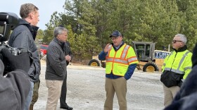 N.C. Gov. Josh Stein is warning drivers to be prepared to stay off of roads as early as Friday, with inclement winter weather expected to begin Friday evening and last for much of the weekend. Here, Stein listens to N.C. Department of Transportation Division 5 Maintenance Engineer Doug McNeal discuss how his team is treating highways on Thursday, January 29.