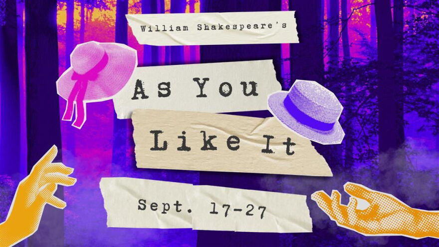 The Sarasota Players' graphic for 'As You Like It.'