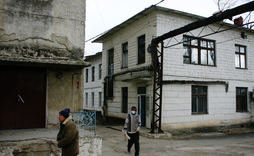 The tuberculosis hospital in Balti, Moldova, where Oxana and Pavel Rucsineanu fell in love.