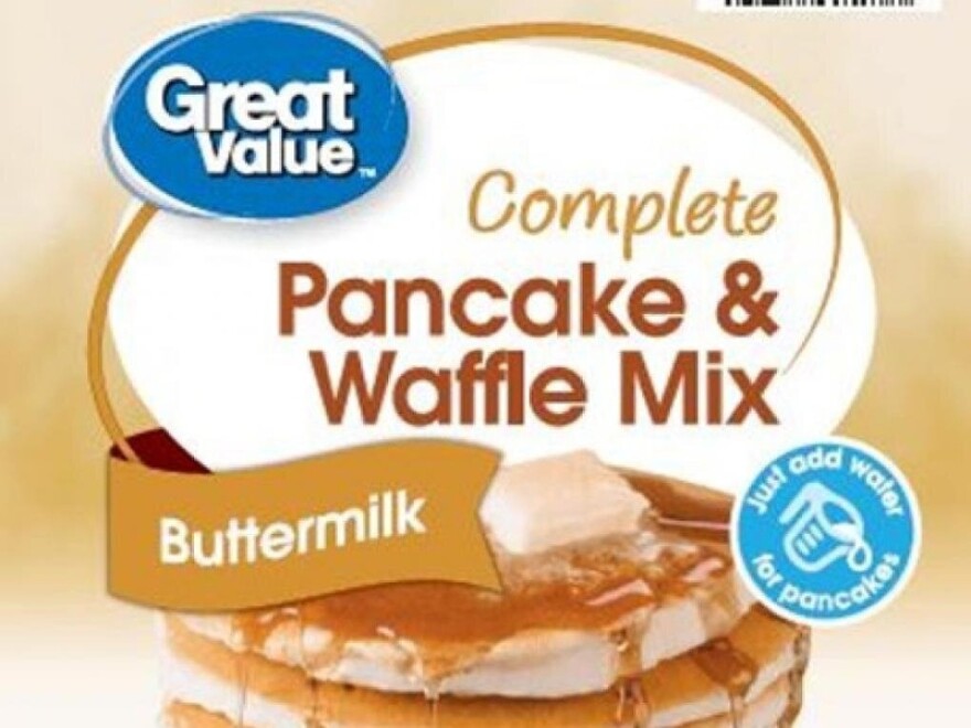 A single lot of Great Value Buttermilk Pancake & Waffle Mix, sold at Walmart, is being recalled due to "possible foreign material contamination."