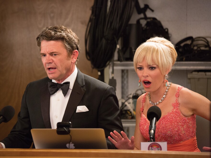 Elizabeth Banks directed <em>Pitch Perfect 2</em>, and she also returns as impolitic a cappella judge Gail Abernathy-McKadden.