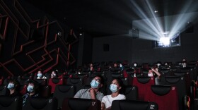 Movie watchers in a cinema on July 20, 2020, in China. (Getty Images)