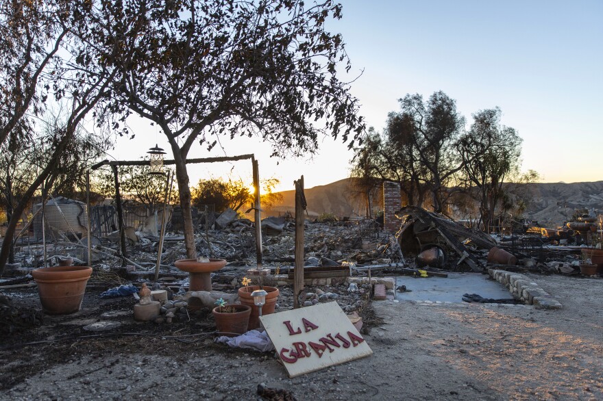 La Granja Farm was completely destroyed in the Tick Fire last week. The fire moved fast through Santa Clarita, forcing 50,000 people and their pets to evacuate.