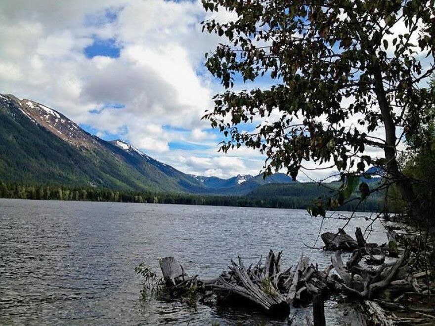 The view of Bumping Lake from the bank near Chris Maykut's cabin. A Yakima Basin water plan could enlarge the central Washington lake, which would flood a small, shoreline community.