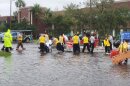Orange County Fire Rescue staff evacuated hundreds of residents from Bridge and Life Care Center assisted living facilities as Hurricane Ian flooded the area.