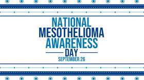 Poster that reads National Mesothelioma Awareness Day September 26