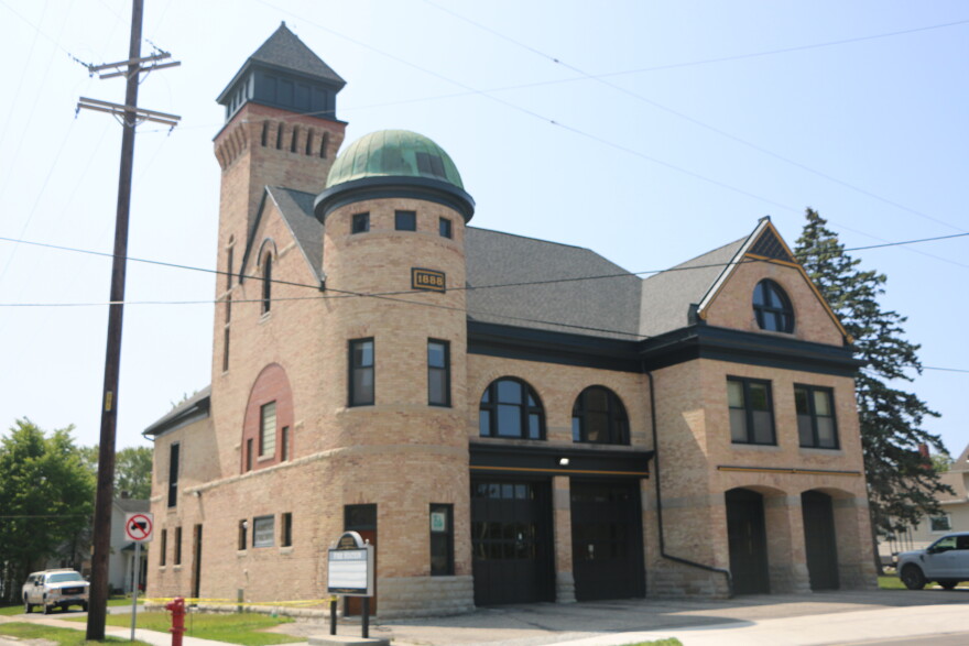 The Manistee Fire Station, in continuous operation since June 17, 1889. (Photo : Austin Rowlader / IPR News)