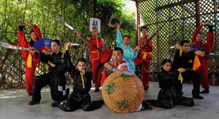 Members of the Wah Lum Performing Arts troupe. Lunar New Year celebrations include a traditional Lion Dance.