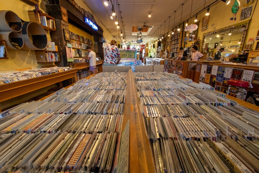 Records in crates