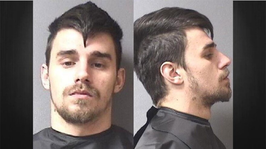 Tyler Sink in a May 2018 mug shot.