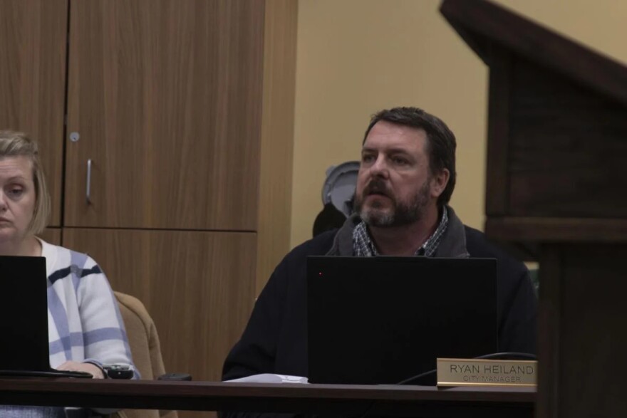 Maryville City Manager Ryan Heiland discussed short-term rentals at the Maryville City Council meeting Jan. 26.