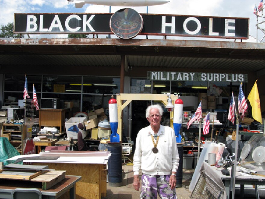 "Atomic Ed" Grothus at the Black Hole surplus story in Los Alamos, N.M., in 2008.