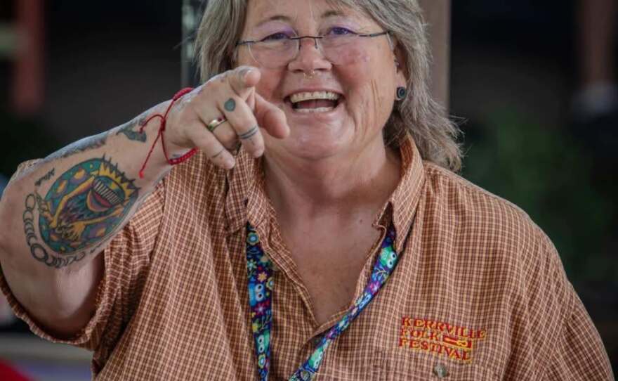 Donette Jez, a Kerrville Folk Festival coordinator who helped support flood recovery efforts at Quiet Valley Ranch.