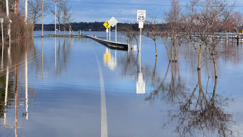 Lake Cadillac in Wexford County hit record water levels this week, according to local officials.