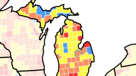 On the CDC's map, the state is becoming increasingly red and orange, signaling a rapid increase in transmission rates from just a few days ago.&nbsp; 