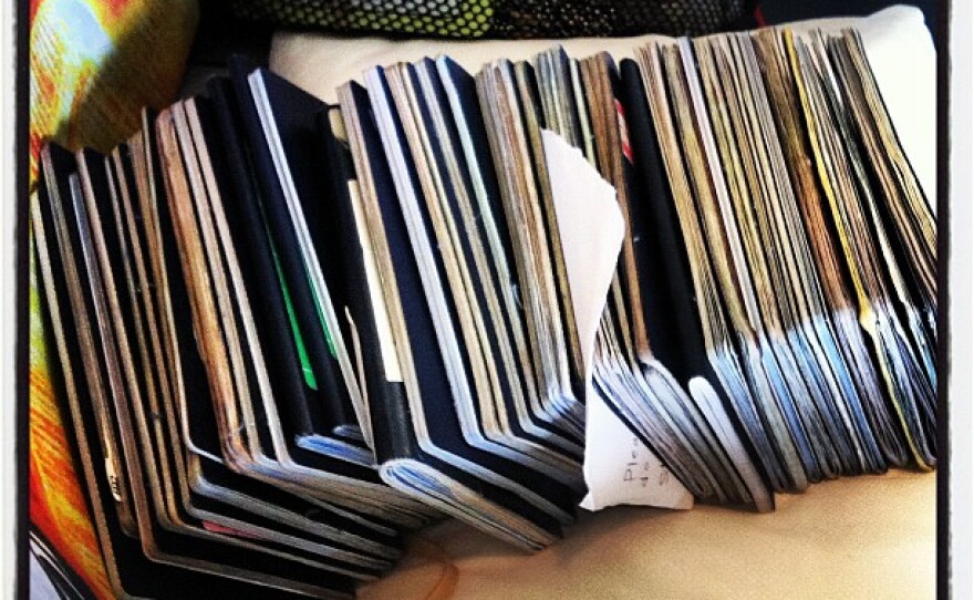 The passports of all 38 journalists traveling with Mitt Romney. <a href="http://web.stagram.com/p/245455193630653349_10792125">@philiprucker</a>