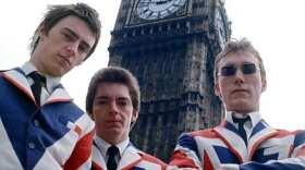 The Jam standing in front of Big Ben in London