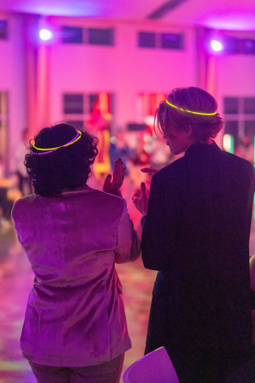Two teens enjoying The Equality Crew's Prom in 2024.