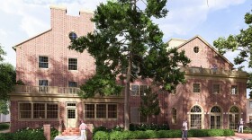 Renderings of the planned renovation of Brown Hall, which will become known as Gates Hall. (Courtesy of Glavé and Holmes Architecture)