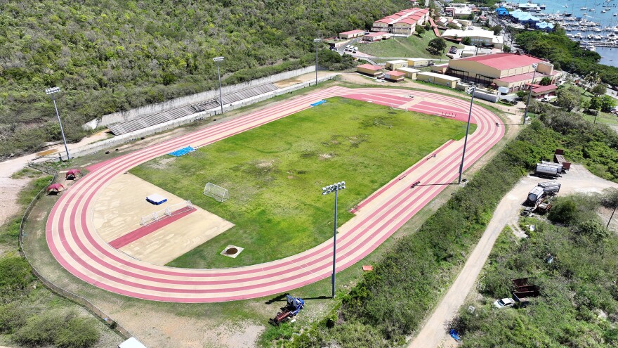 Pictured: The track at Ivanna Eudora Kean High School on St. Thomas.