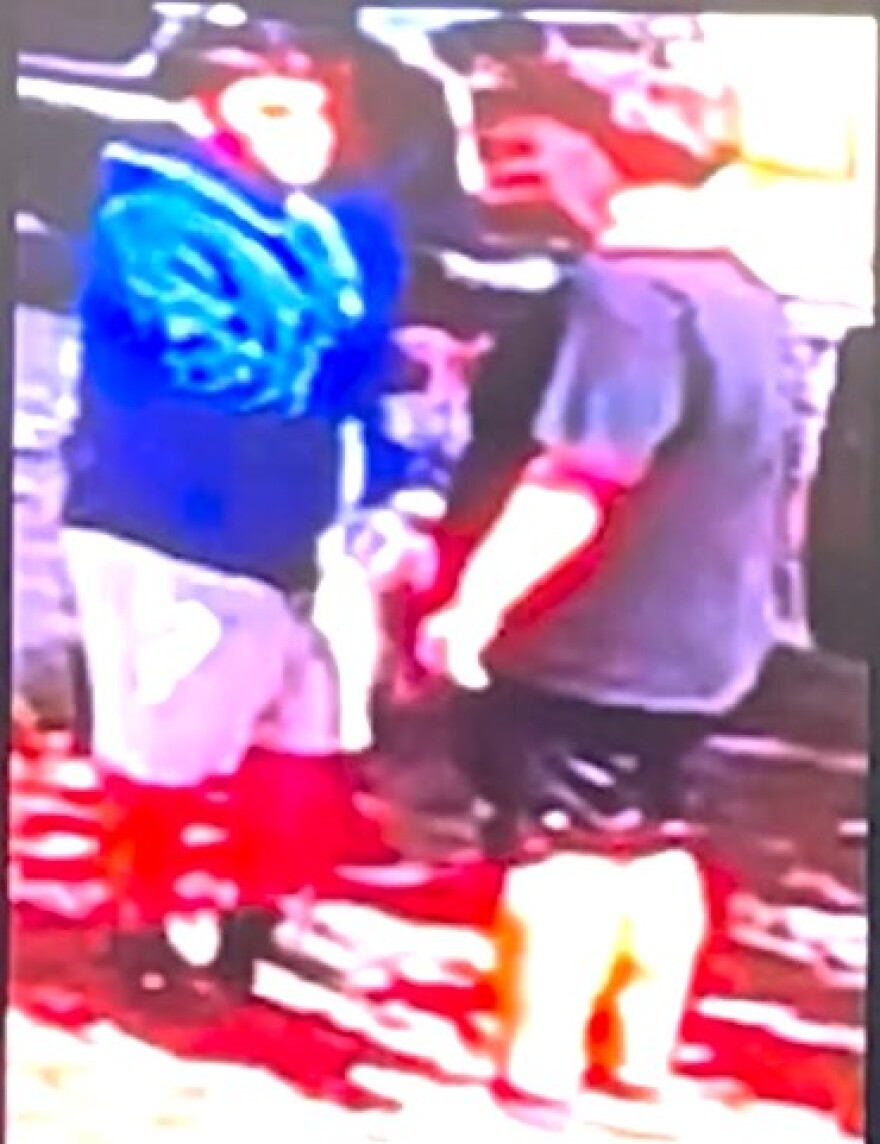 On the right, 17 Year Jaime Mosqueda shakes hands with the 16 year old who has now been charged in the Vero Lake Estates double murder.