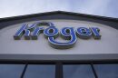 A Kroger sign outside a grocery store