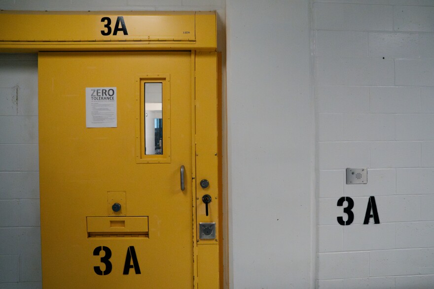 A security door at the City Justice Center on Friday, March 21, 2025, in downtown St. Louis.