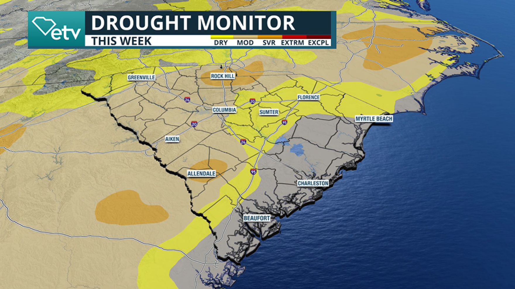 How does the South Carolina drought compare to historical events ...