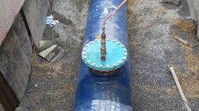 A new section of 42-inch water main replaces a broken section in the Great Lakes Water Authority's system in Auburn Hills on May 12, 2026.